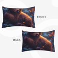 Binfone Lazy Stone Bear Standard Size Pillowcase, Long Staple Pure