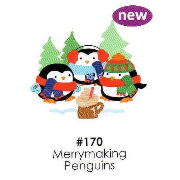 Merrymaking Penguins Cake Decoration Edible Frosting Photo Sheet