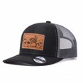 thumbnail image 5 of Vergiac Cowboy Horse Leather Patch Pattern Mesh Trucker Hat Men Adjustable Breathable Fashion Cap for Travel Outdoor Daily Outfit Matching, 5 of 6