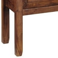 thumbnail image 2 of Table d'Appoint 32 Pouces 2 Tiroirs avec Étagère Ouverte, Marron, 2 of 3