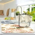 thumbnail image 5 of GZHJMY Absorbent Dishes Drainer/Rack Mat for Countertop Small Size 16 x 18in, Microfiber s Kitchen Counter Draining Pad FlowersCoffee Mat, 5 of 7