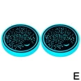 thumbnail image 1 of 2 Pcs LED Car Cup Holder Colorful RGB Drink Coasters Interior Decoration J8 V4J4, 1 of 1