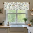 thumbnail image 5 of 54x18 Inches Watercolor Floral Window Treatment Valance Farmhouse Wildflowers Kitchen Blackout Drapes Bathroom Bedroom Living Room Polyester Fabric Curtains Decorations Supplies, 5 of 7