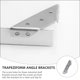 thumbnail image 3 of WHAMVOX 10Ud Soporte Angular Plateado Para Muebles Con Resistencia Y Durabilidad, 3 of 8