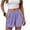 Purple(NEW&HOT), variant on ZHYou No Boundarie Womens Casual Summer Shorts High Waist Elastic Waist Loose Fit Button Side Shorts with Pockets Purple Size XL