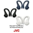 thumbnail image 2 of JVC Sport True Wireless Earbuds Headphones, Lightweight and Compact, Long Battery Life (up to 30 Hours), Sound with Neodymium Magnet Driver, Water Resistance (IPX5) - HAEC25TW (White), 2 of 7