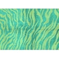thumbnail image 1 of Ahgly Company Indoor Rectangle Animal Turquoise Blue Modern Area Rugs, 2' x 5', 1 of 4