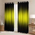 thumbnail image 2 of Castle Fairy Gradient Stripes Black Out Curtains for Teenager,Abstract Minimalist Curtains Pack of 2 (42x63 Each),Geometric Lines Bedroom Curtains,Breathable Home Decor, 2 of 6