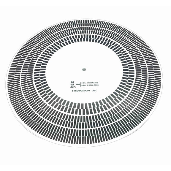 Turntable Strobe and Alignment Mat for Turntables