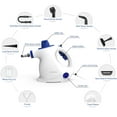 thumbnail image 3 of Comforday Multi-Purpose Steam Cleaner, Handheld pressurized portable steam cleaner with child lock function and 9-piece accessories (White And Blue Color), 3 of 7