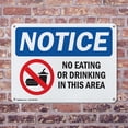 thumbnail image 4 of (2 Pack) No Eating Or Drinking In This Area OSHA Notice Sign 24 Inch X 18 Inch Indoor / Outdoor Rust-Free Aluminum Metal Signs for Workplace, Workshop, and Construction Site, Made in, 4 of 8