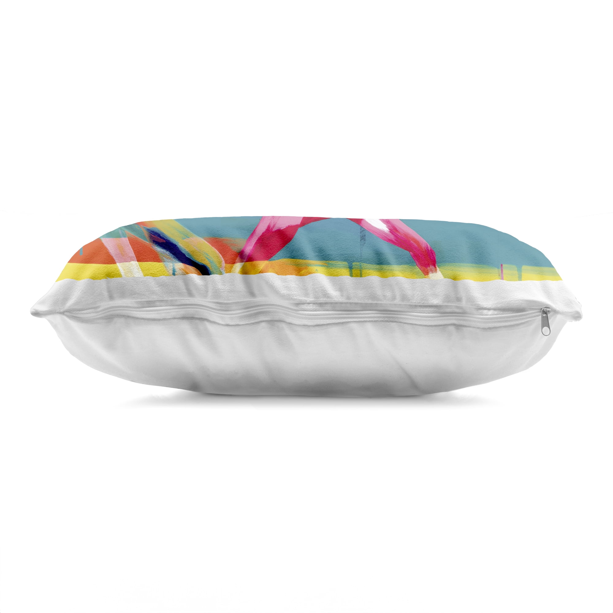 Stupell Industries Wild Horses Running Through Stripes Decorative Printed Throw Pillow, design by Chromatic Storm Studio, 14 x 7 x 20