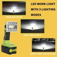 thumbnail image 6 of 9W Cordless LED Work Light for Ryobi 18V Li-Ion Battery Handheld Jobsite Light, 6 of 9