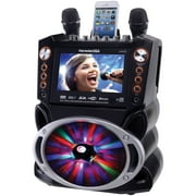 Karaoke USA DVD/CDG/MP3G Karaoke Machine with 7 TFT Color Screen, Record, Bluetooth and LED Sync Lights, GF846