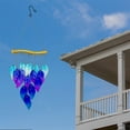 thumbnail image 6 of Kraoden Handmade Fused Glass Wind Chime, Colorful Outdoor Hanging Ornament, Decorative Iron & Glass Wind Bells for Garden, Patio, and Home Decor, 6 of 9