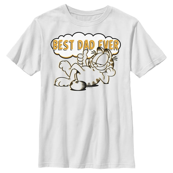 Boy's Garfield Best Dad Ever Graphic T-Shirt