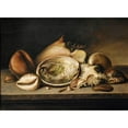 thumbnail image 2 of Circle of Nicolaus Matthes 24x18 Black Ornate Framed Double Matted Museum Art Print Titled: Tropical Sea Shells on a Stone Ledge, Including a Conch, a Giant Murex, Cowries and an A, 2 of 5