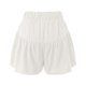 thumbnail image 4 of Pantalones cortos con cordón y volantes para mujer 2025 - Pantalones cortos de playa informales con cintura alta elástica y bolsillos, 4 of 5