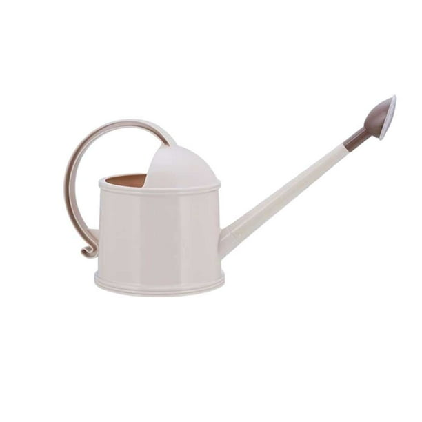 Inteprter Regadera de 3,5 l con asa, caño largo, plantas, flores, jardín, botella rociadora, hervidor de agua, hogar, balcón, patio interior y exterior Jardín y Patio Beige Inteprter HA066327-04