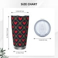 thumbnail image 4 of Rocae Red Rooster for 20 Ounces Stainless Steel Insulted Tumbler Car Cup Drink Mug Inspirational Graduate Present-Straw Three-piece Set, 4 of 8