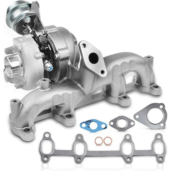 A-Premium Complete Turbo Turbocharger Kit, with Wastegate Actuator & Gasket, Compatible with Volkswagen Jetta, Golf, Beetle, 1998-2004, L4 1.9L, Diesel, Replace# 713673-0006