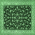 thumbnail image 1 of Ahgly Company Indoor Square Persian Emerald Green Traditional Area Rugs, 4' Square, 1 of 4