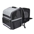 thumbnail image 1 of TISHITA Cat Carrier Sac à Dos Pliable Portable Robuste Extensible pour les Chiens Animaux de Compagnie Marche Gris, 1 of 8