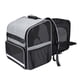 thumbnail image 1 of Transportín para perros, mochila ligera y plegable, expandible, resistente, ventilada, para mascotas, transportador para gatos para animales pequeños, Gris, 1 of 8