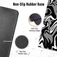 thumbnail image 5 of Swirl Marble Gaming Mouse Pad - Extended XL Mousepad, Anti-Slip Base, Cool Large Mouse Pad for Desk, 31.5x11.8 Inch, Black, Non-Slip Stitched Edges, 5 of 6
