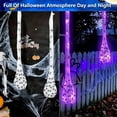 thumbnail image 3 of TETOU 3 Pcs Halloween Spider Egg Sacs,39 Inch Hanging Spider Egg Web with Led Lights Decor for Outdoor Tree Yard Garden Door Horror Halloween Party Decoration(Purple), 3 of 6