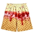 thumbnail image 4 of MDUKONU Boys Ice Print Swim Trunks Bathing Suit Swimsuit,Toddler Beach Board Shorts Size: 3-4 Years Light Yellow, 4 of 4