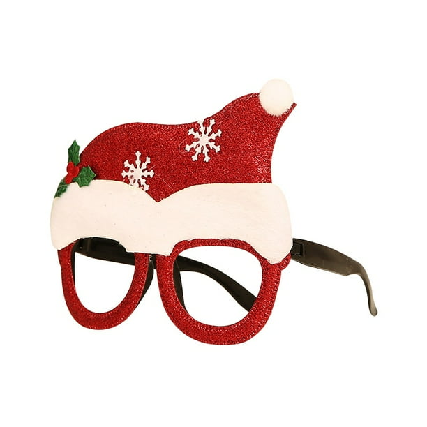 Christmas Decorations Children Glasses Frame Glitter Party Eyeglasses