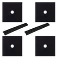 thumbnail image 1 of FESTFENDS 6Pcs Gas Stove Oil Proof Liners Black Oven Liner for Homeowners and Chefs Cooking, 1 of 7