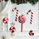 thumbnail image 5 of 1 caja de adornos navideños para el hogar 2023, piruleta grande, bastón de caramelo, colgante para árbol de Navidad, regalos de Navidad, adornos de Año Nuevo, 5 of 5