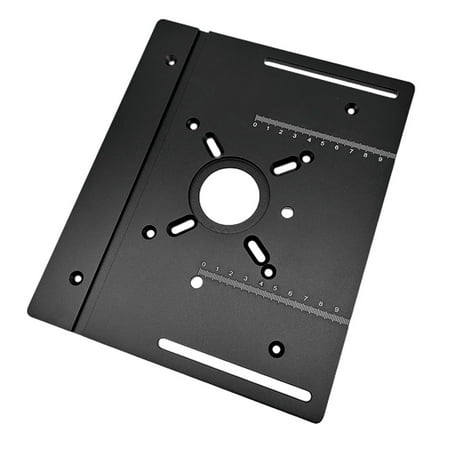 

Walmeck Router Table Insert Plate Aluminum Alloy Wood Milling Flip Board Machine Engraving Auxiliary Tool Woodworking Benches