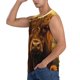 thumbnail image 3 of Balery Sunset Sunflower Cow A Camisetas sin mangas para hombre, absorbe la humedad y protege contra el mal olor.-Large, 3 of 7