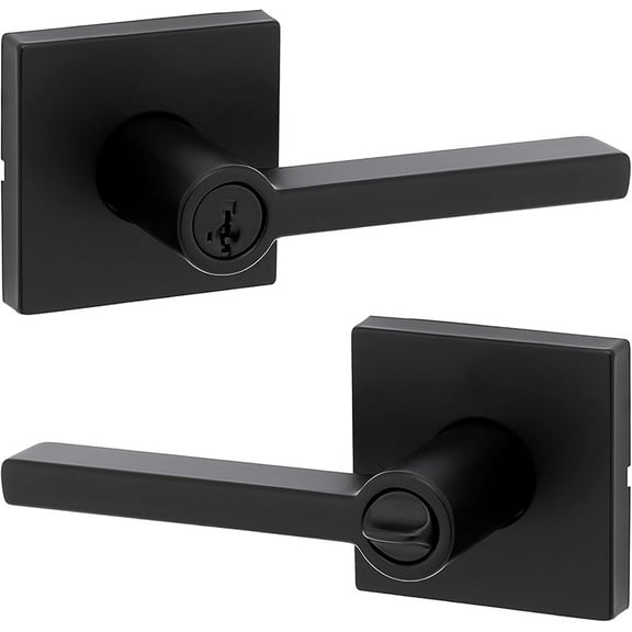 PWTOOL Passage Door Lever 12 Pack Matte Black Privacy Door Lever Interior Door Lever Handles Modern Bathroom Door Lock Closet Door Knobs for Interior Door unusual