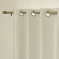 thumbnail image 5 of Quality Home Faux Silk Colorblock Blackout Curtain - Ivory/Grey - 52"W x 84"L (Single Panel), 5 of 5