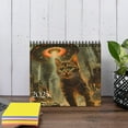desktop calendar 2025 calendar 20252026 New 2025 Cosmic Cat Calendar 12 Months Spiral Calendar