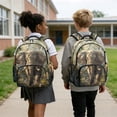 thumbnail image 2 of Pzuqiu Elephant Print Kids Backpack for School 4pcs 17 Inch Girls Backpack with Lunch Box Pencil Case Water Bottle Holder Kids Backpacks Lightweight Casual Daypack for Girls Middle School, 2 of 7