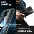 thumbnail image 6 of JETech Magnetic Case for iPhone 16 Pro 6.3-Inch Compatible with MagSafe, Shockproof Phone Bumper Cover, Anti-Scratch Clear Back (Black), 6 of 6