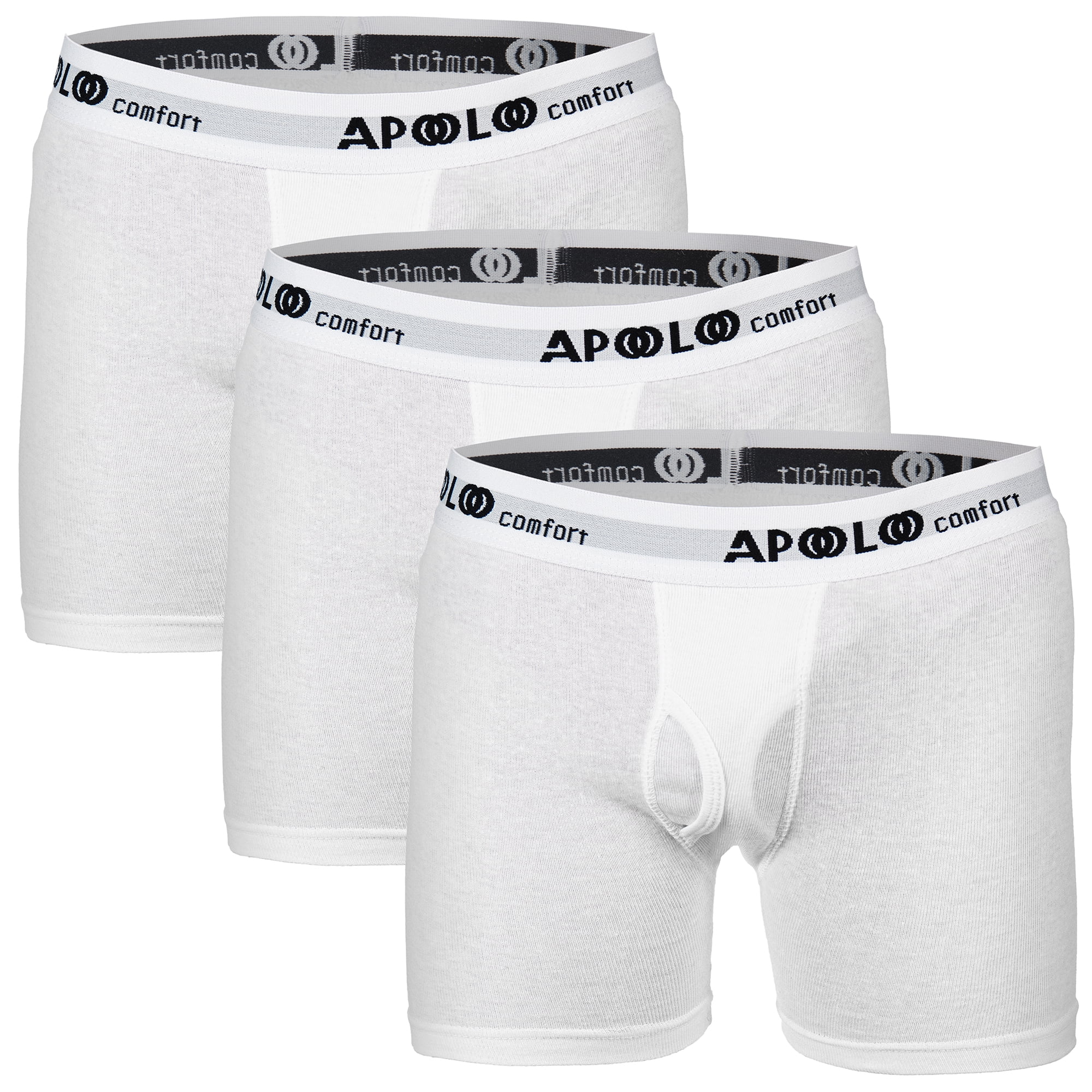 Lowes Fly Front Brief 3 Pack White - Lowes Menswear