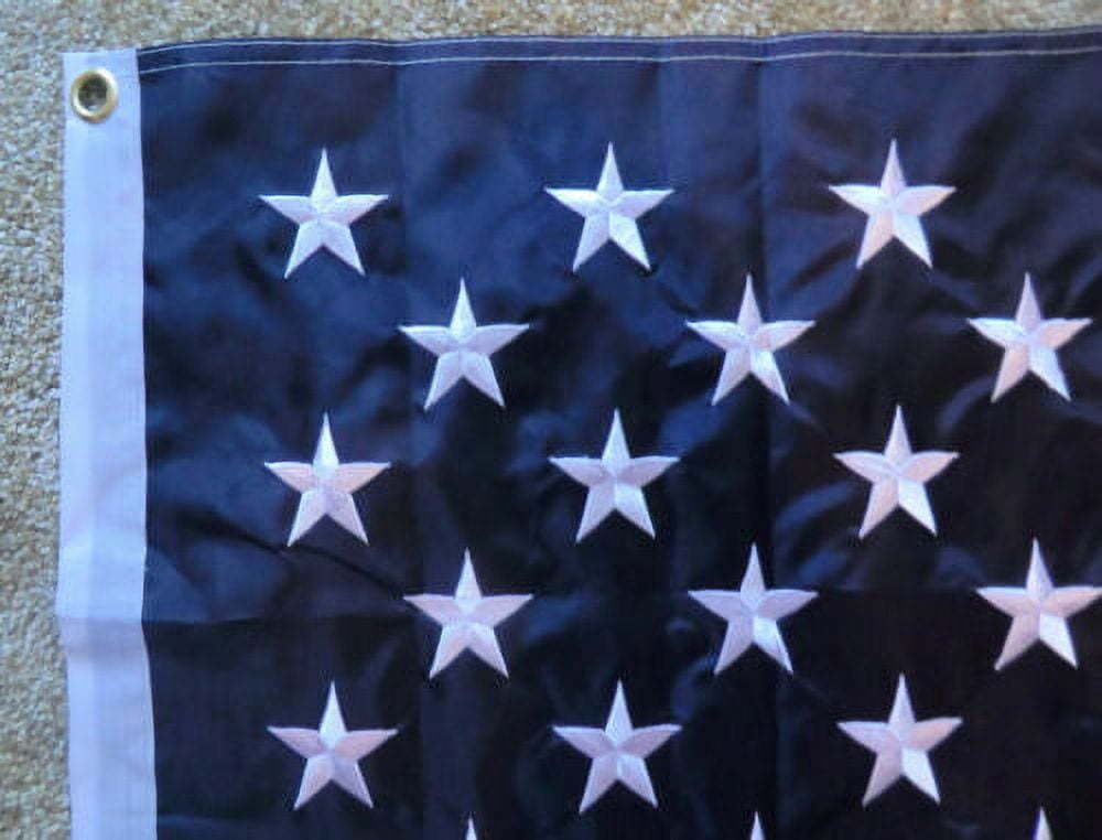 Deluxe 5x8 US USA flag American EMBROIDERED Stars & Sewn Stripes Double Stitched