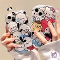 thumbnail image 2 of Para Redmi Note 12 11 11s 10s 9s 10Pro 12 12C 10C 10A 9C 9T 9A Xiaomi 11 Lite Poco M3 X3Pro NFC Cute Cartoon Pacha Dog Kuromi Animal Funda De Teléfono Suave TPU Protección Cubierta, 2 of 3