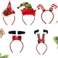 thumbnail image 2 of Newstar Diadema navideña de Papá Noel y muñeco de nieve, aros para el pelo, tocado navideño para mujer, diademas rojas para el pelo, 2 of 4