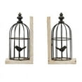 thumbnail image 2 of A&B Home S/2 5.5 x 4.3 x 9.8" Birdcage Bookends 6S/Ctn-Color:White,Style:Classic Vintage, 2 of 6