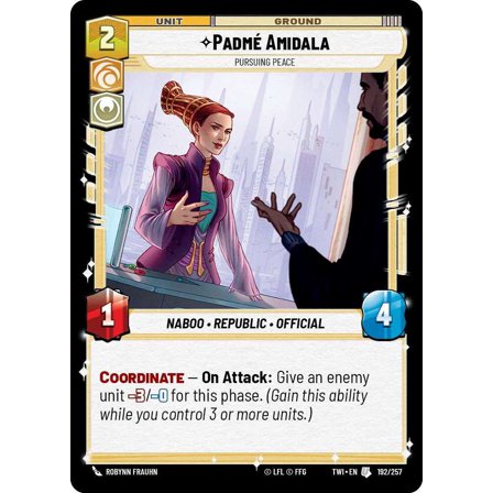 Star Wars: Unlimited Twilight of the Republic Uncommon Padm Amidala - Pursuing Peace #192