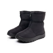 Eloshman Snow Boots for Womens Comfortale Winter Boots Cold Weather Non Slip Plush Lining Black 5.5