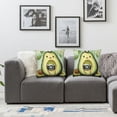 thumbnail image 3 of Acheng Cute Avocado Cartoon Throw Pillow Covers Soft Decor Plush Pillow Cases Cushion Covers for Living Room Bedroom Home Throw Pillowcases Sofa Couch Chair Car Outdoor, 2 Pcs White, 3 of 6
