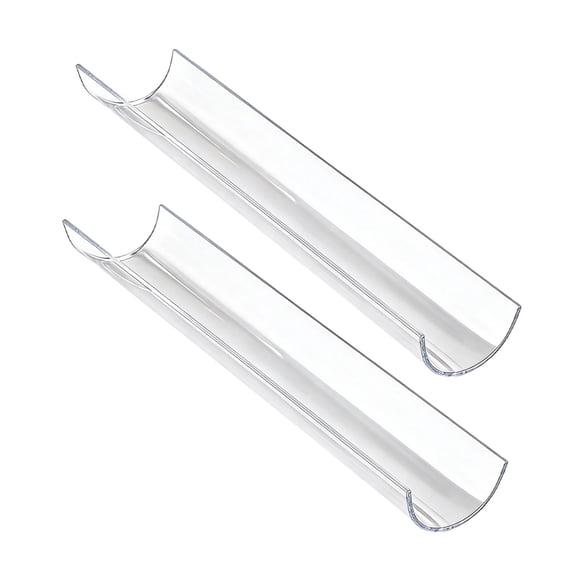 DimyFew 2 Pcs Outil de Mise en Forme de Rouleau Suisse Dessert Facile à Nettoyer Demi-Cercle pour Boulangerie Fixateur de Pâtisserie Réutilisable Acrylique Transparent